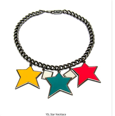 ysl star necklace